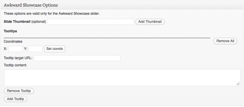 Awkward Showcase Options